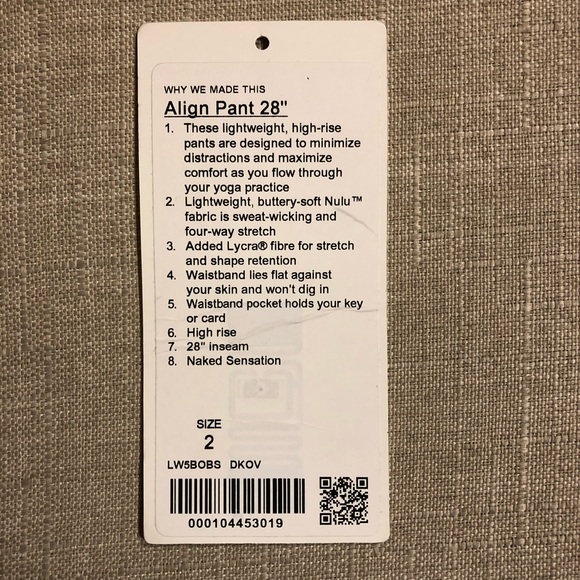 Lululemon Align Size 2 Dark Olive 28” - Picture 7 of 7